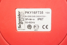 4x SCHNEIDER ELECTRIC CEE Anbausteckdosen Schneidklemmen 16A 3p+N+E 380-415 V AC