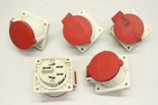6x CEE Anbausteckdose 5polig 16A 400V 1385