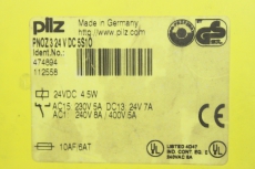 PILZ PNOZ3 24V DC 5S1Ö 474894 Sicherheitsrelais Safety Relay 