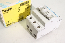 HAGER  SB 399D  100A 400V 3P Schalter Ausschalter   SB399D   OVP