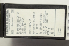 SQUARE D  DGV 3 Gleichspannungsüberwachung DC Voltage Control Relay DGV3 OVP