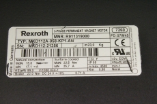 REXROTH R911319000 MKD112A-058-KP1-AN Servomotor 3 Phase Permanent Magnet Motor 