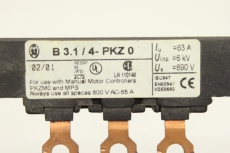 Moeller B3.1/4-PKZ0 B3.0/4-PKZN0 Stromkasten Klemmleiste Drehstromschienenblock 