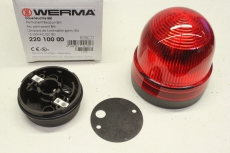WERMA 22010000 Rot Warnleuchte Warnlicht Signal Warnsignal 4049787001707 OVP