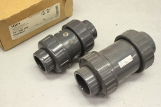 2x 161360405 D40DN32 PN16 d40 DN32 Kugelrückschlagventil Check Valve OVP