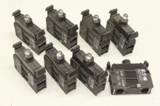 8x EATON Leuchtelement LED weiß Frontbefestigung Lampenfassungsblock M22-LED