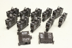 12x EATON Leuchtelement LED weiß Bodenbefestigung Lampenfassungsblock M22-LEDC