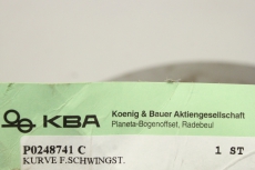 Für KBA P 0248741 C Kurve für Schwingstück Curve Ersatzteil P0248741