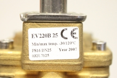 DANFOSS EV220B 25B G 1E NC000 1In BSP int EVI 25 Magnetventil Valve Water Steam