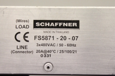 SCHAFFNER FS5871-20-07 3x480VAC  Netz filter Netzfilter FS58712007