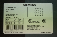  SIEMENS SIRIUS Sicherheitsschaltgerät Sicherheitsrelais 3SK1211-1BB40