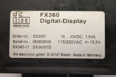 IFM ELECTRONIC FX360 Anzeige Display 