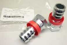 2x Sw=41mm Push Lok Anschluss Nippel  57213-16-16 OVP