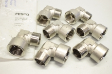 7x FESTO 8030220 Fitting  L-Verschraubung NPFC-L-R34-G34-MF OVP