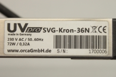 UV PRO SVG-KRON-36N 230V 72W 0,32A Wasserentkeimung Entkeimung SVG-KRON-36N