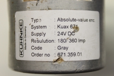 KUHNKE Kuax 671 671.359.01 24V DC 180/360Imp Gray Drehgeber Absolut 132612 