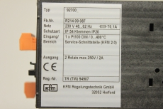 KFM REGELUNGSTECHNIK 92700 R214 09 087 0-400°C Anzeige Temperaturregler 92700