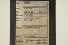 KFM REGELUNGSTECHNIK 887721 R809 2849 Anzeige Temperaturregler 887721