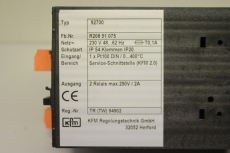 KFM REGELUNGSTECHNIK 92700  R208 51 075 0-400°C Anzeige Temperaturregler 92700
