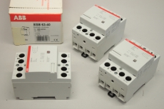 3x ABB ESB63-40 63A  Installationsschütz Schütz Contactor GHE3691102R0006 OVP