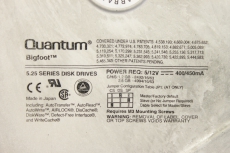 QUANTUM Bigfoot 5,25 Series Disk Drives 1,2GB Fetplatte Harddisk 131633343146Y