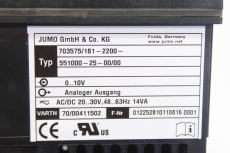 JUMO DICON 400 703575/181-2200 Anzeige Temperaturregler 