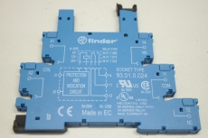 9x FINDER 93.01.0.024 Relais  Sockel Fassung Relaisfassung 8012823195414 OVP