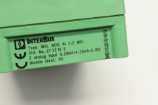 PHOENIX CONTACT IBSL BOX AI 2/2 M12 INTERBUS Loop Eingabemodule 2722153