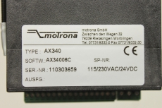 MOTRONA AX 340 AX340 230VAC 24VDC Anzeige Display AX34006C