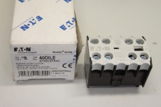 5x MOELLER 4-polig 4 S Schraubklemmen Hilfskontaktblock 40DILE OVP