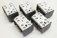 5x EATON 4-polig 2 S 2 Ö Schraubklemmen Hilfskontaktblock 22DILE