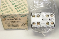 4x EATON 4-polig 4 Ö Schraubklemmen Hilfskontaktblock 04DILE  OVP