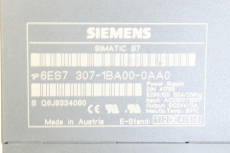 SIEMENS SIMATIC S7-300 6ES7307-1BA00-0AA0 Stromversorgung 