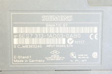  SIEMENS SIMATIC S7-300 CPU313 6ES7313-1AD03-0AB0 ZENTRALBAUGRUPPE  