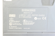  SIEMENS SIMATIC S7-300 SM331 6ES7331-1KF01-0AB0 E:4 ANALOGEINGABE  
