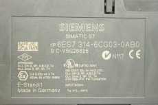 SIEMENS Simatic  S70-300 CPU314C-2DP E:1 Prozessor CPU 6ES7314-6CG03-0AB