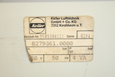 KELLER Lufttechnik 9505300221 220V 50Hz 4VA P-Regler 0-25 mbar 8279361.0000