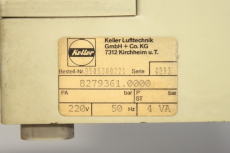 KELLER Lufttechnik 95053002221 220V 50Hz 4VA P-Regler 0-25 mbar 8279361.0000