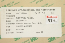 STORK CONTIWEB WH715898 CS1276 CS1277 Operator Panel W015615 