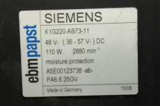 EBMPAPST SIEMENS SINAMICS 300mm K1G220-AB73-11 Lüfter Fan A5E00123738