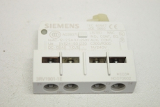 6x SIEMENS Hilfsschalter querliegend 1S+1Ö Hilfsschalter Kontaktblock A039371