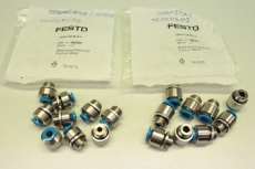 18x FESTO 186266 steckverschraubung QSM-G1/8-4-L OVP