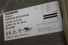 SIEMENS SIDAT-T  4AM5742-5AT10-0FA0 1,0/5,0 KVA Transformator 4AM57425AT100FA0