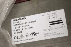 SIEMENS SIDAC-T  4AM5742-5AT10-0FA0 1,0/5,0 kVA Transformator 4AM57425AT100FA0