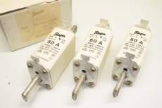 3x RAPA NH0 80A NH-0 500V 440V 120kA NH Sicherungseinsatz 90200080 OVP