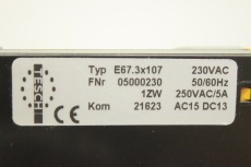 TESCH E67.3X107 05000230 230VAC 1ZW 250VAC/5A Zeitrelais Zeitschaltuhr E67 3X107