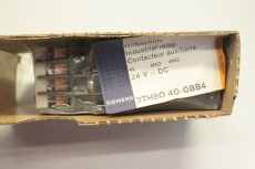 SIEMENS 40E DIN EN 50011 4NO Hilfsschütz DC 24V 3TH8040-0BB4 OVP