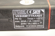 SIKA VKS05M1TTRAN01 PN10 230V 48V DN32 Strömungsschalter Flow Switch 