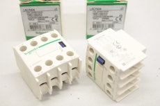 2x SCHNEIDER ELECTRIC Hilfsschalterblock 4Ö Hilfskontaktblock LADN04 OVP