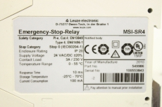 LEUZE ELECTRONIC  MSI-SR4 Sicherheitsrelais Emergency Stop Relay 